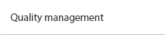 Quality management